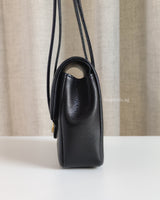 Mini Preppy Coco | Black Caviar Gold Hardware
