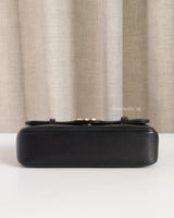Mini Preppy Coco | Black Caviar Gold Hardware