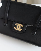 Mini Preppy Coco | Black Caviar Gold Hardware