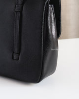 Mini Preppy Coco | Black Caviar Gold Hardware