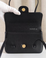 Mini Preppy Coco | Black Caviar Gold Hardware