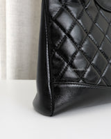 Chanel 31 Mini | Black Shiny Calfskin Light Gold Hardware-details