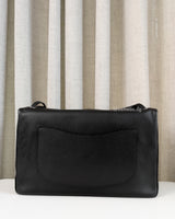 Chanel Maxi Flap 38cm | Black Caviar Silver Hardware-back