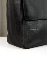 Chanel Maxi Flap 38cm | Black Caviar Silver Hardware-details