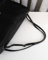 Chanel Maxi Flap 38cm | Black Caviar Silver Hardware-details