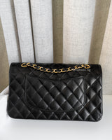 Chanel Classic Flap Medium | Black Caviar Gold Hardware-back