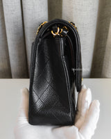 Chanel Classic Flap Medium | Black Caviar Gold Hardware-side