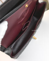 Chanel Classic Flap Medium | Black Caviar Gold Hardware-details