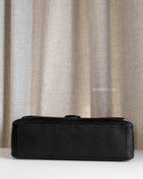 Chanel Maxi Flap 38cm | 26S Black Caviar Silver Hardware-details