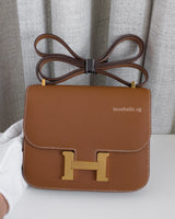 Hermes Constance Mini | Gold Epsom Gold Hardware-front1