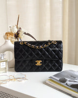 Chanel Classic Flap Small | Black Caviar Gold Hardware-front