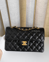 Chanel Classic Flap Small | Black Caviar Gold Hardware-front1