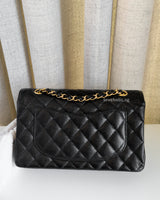 Chanel Classic Flap Small | Black Caviar Gold Hardware-back