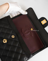 Chanel Classic Flap Small | Black Caviar Gold Hardware-details