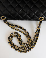 Classic Flap Small | Black Caviar Gold Hardware