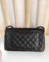 Chanel CC Filigree Flap Bag Medium | So Black Lambskin Black Hardware-back