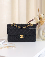 Chanel Classic Flap Small | Black Caviar Gold Hardware-front