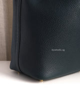 Hermes Picotin Lock 18 Vert Cypress Taurillon Clemence Gold Hardware-details