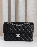 Chanel Classic Flap Small | Black Caviar Silver Hardware-front1