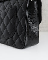 Chanel Classic Flap Small | Black Caviar Silver Hardware-details