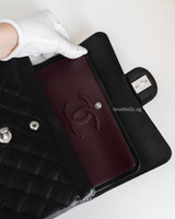 Chanel Classic Flap Small | Black Caviar Silver Hardware-details