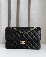 Chanel Classic Flap Small | Black Caviar Gold Hardware-front1