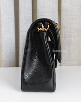 Chanel Classic Flap Small | Black Caviar Gold Hardware-side