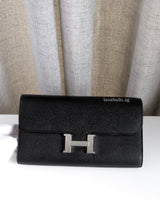 Hermes Constance To Go | Black/Noir Epsom Palladium Hardware-front1