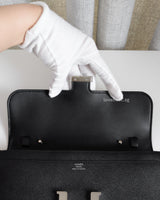 Hermes Constance To Go | Black/Noir Epsom Palladium Hardware-details