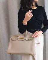 Hermes Birkin Retourne 35 | Trench Togo Gold Hardware-model