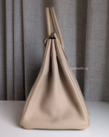 Hermes Birkin Retourne 35 | Trench Togo Gold Hardware-details