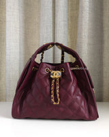 Chanel Chanel 25 Small | 26A Burgundy Caviar Gold Hardware-front1