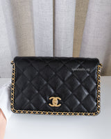 Chanel Seasonal Flap Bag Medium | 22B Black Caviar Gold Hardware-front1