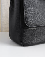 Chanel Maxi Flap 32cm | 26A Black Caviar Gold Hardware-details