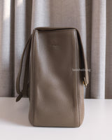 Chanel Maxi Flap 38cm | 26A Dark Khaki Caviar Gold Hardware-side