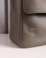 Chanel Maxi Flap 38cm | 26A Dark Khaki Caviar Gold Hardware-details
