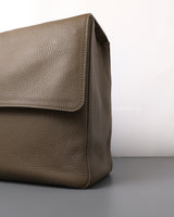 Maxi Flap 38cm | 26A Dark Khaki Caviar Gold Hardware