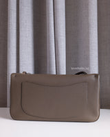 Chanel Maxi Flap 32cm | 26A Dark Khaki Caviar Gold Hardware-back