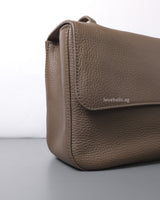 Maxi Flap 32cm | 26A Dark Khaki Caviar Gold Hardware