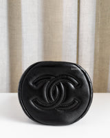 Chanel Bucket Bag Mini Pearl Crush | Black Lambskin Brushed Gold Hardware-details