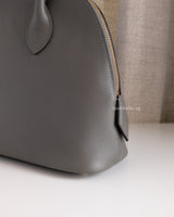 Hermes Bolide 25 Evercolor Leather | Gris Meyer Gold Hardware-details
