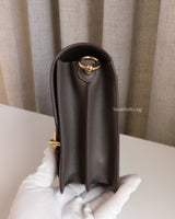 Hermes Roulis Mini | Gris Etain Calfskin Permabrass Hardware-details