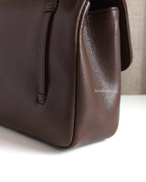 Chanel Preppy Coco Small | 26B Brown Caviar Brushed Gold Hardware-details