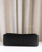 Chanel Classic Flap Jumbo | Black Caviar Silver Hardware-details