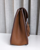 Hermes Hazlan 25 | Gold Taurillon Clemence Palladium Hardware-side