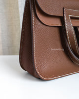 Hermes Hazlan 25 | Gold Taurillon Clemence Palladium Hardware-details