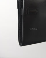 Hermes Kelly To Go Noir Epsom Gold Hardware-details