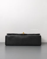 Chanel Classic Flap Medium | Black Caviar Gold Hardware-details