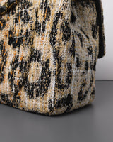 Chanel Maxi Flap 32cm | 26A Leopard Tweed Gold Hardware-details