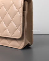 Chanel Wallet On Chain Beige Caviar Light Gold Hardware-details